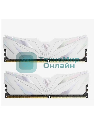 Оперативная память NETAC, DDR4, 32GB (2x16GB), 3200MHz, CL16, DIMM, с радиаторами, белый