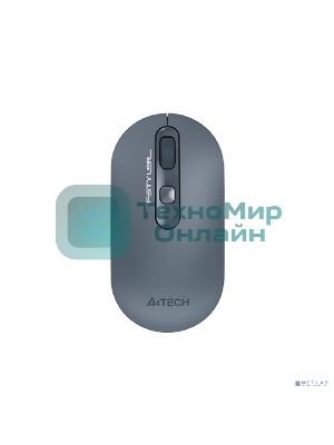 Мышь беспроводная A4Tech Fstyler FG20 пепельный/синий, 2000 dpi, радиоканал, USB, кнопки - 4