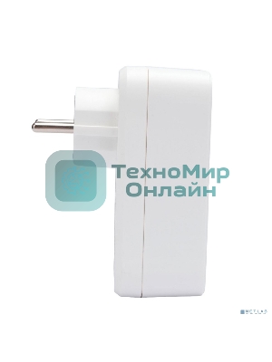 Сетевой фильтр Гарнизон SKT-1-CU2-W 2.0 Мультипорт однорозеточный, 1 р, 16А, 1xType-C, 2 х USB, ур.защиты 2+, белый (21440)