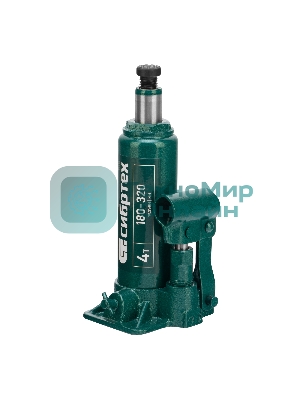 Домкрат гидравлический Сибртех бутылочный, 4т, 180-320 мм