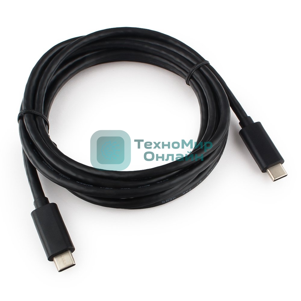 Кабель USB Cablexpert CCP-USB3.1-CMCM-2M, USB3.1 Type-C/USB3.1 Type-C, 2м, пакет