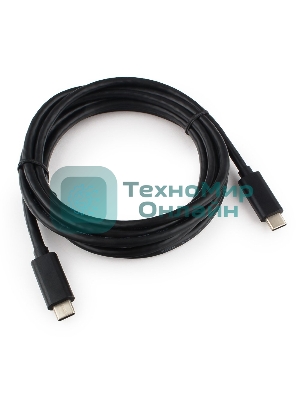 Кабель USB Cablexpert CCP-USB3.1-CMCM-2M, USB3.1 Type-C/USB3.1 Type-C, 2м, пакет