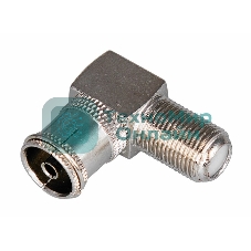 Переход гнездо F-гнездо TV угловой Rexant