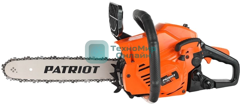 Пила цепная бензиновая PATRIOT PT 385, 38cc, 2.0л.с., шина 14