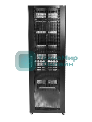 Шкаф серверный ПРОФ напольный 48U (800x1000) дверь перфор., задние двойные