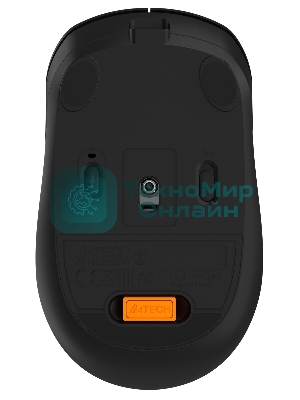 Мышь беспроводная A4Tech Fstyler FB10C черный/синий, 2000 dpi, радиоканал, Bluetooth, USB, кнопки - 4