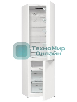 Холодильник Gorenje NRK6201PW4 белый двухкамерный 235/96л морозилка снизу, No Frost
