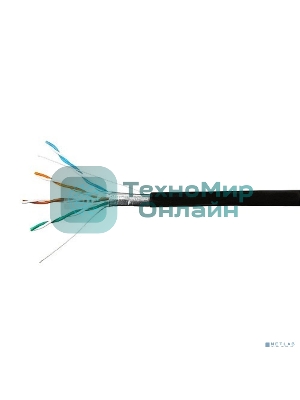 Кабель SkyNet Light FTP outdoor 4x2x0,46, медный, FLUKE TEST, кат.5e, однож., 100 м, box, черный