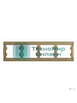 Рамка 4-м Glossa горизонт. титан SchE GSL000404