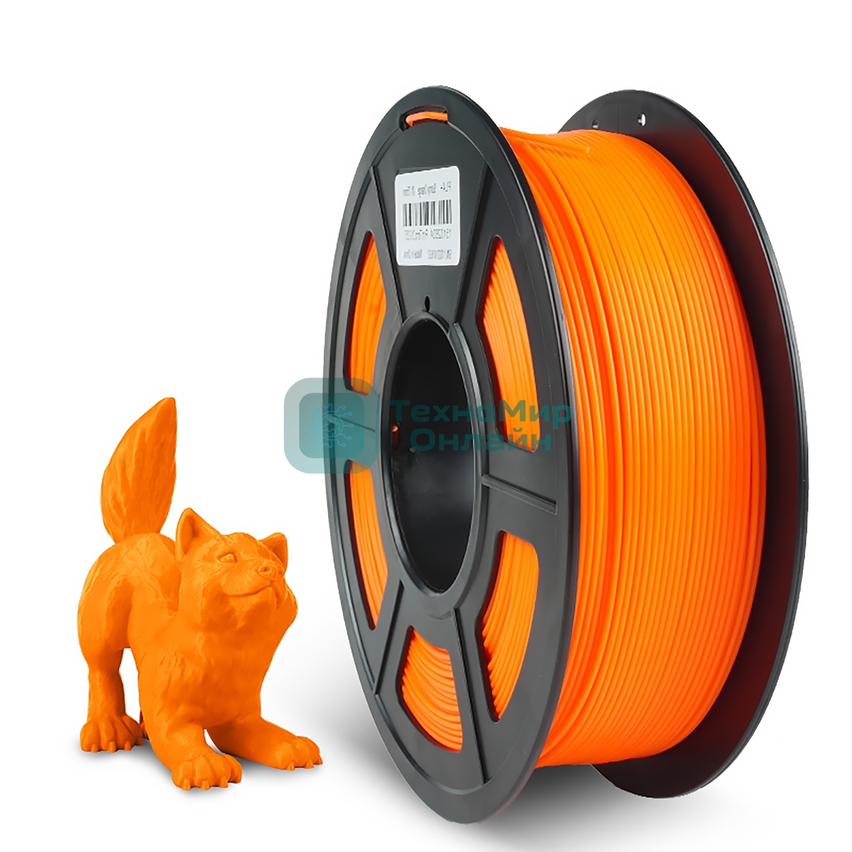 Филамент NVPrint PETG Sunny Orange для 3D печати диаметр 1.75мм длина 330 метров масса 1 кг