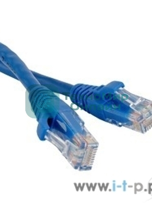 Патч-корд Hyperline U/UTP, Cat.5е, LSZH, 1.5 м, синий PC-LPM-UTP-RJ45-RJ45-C5e-1.5M-LSZH-BL