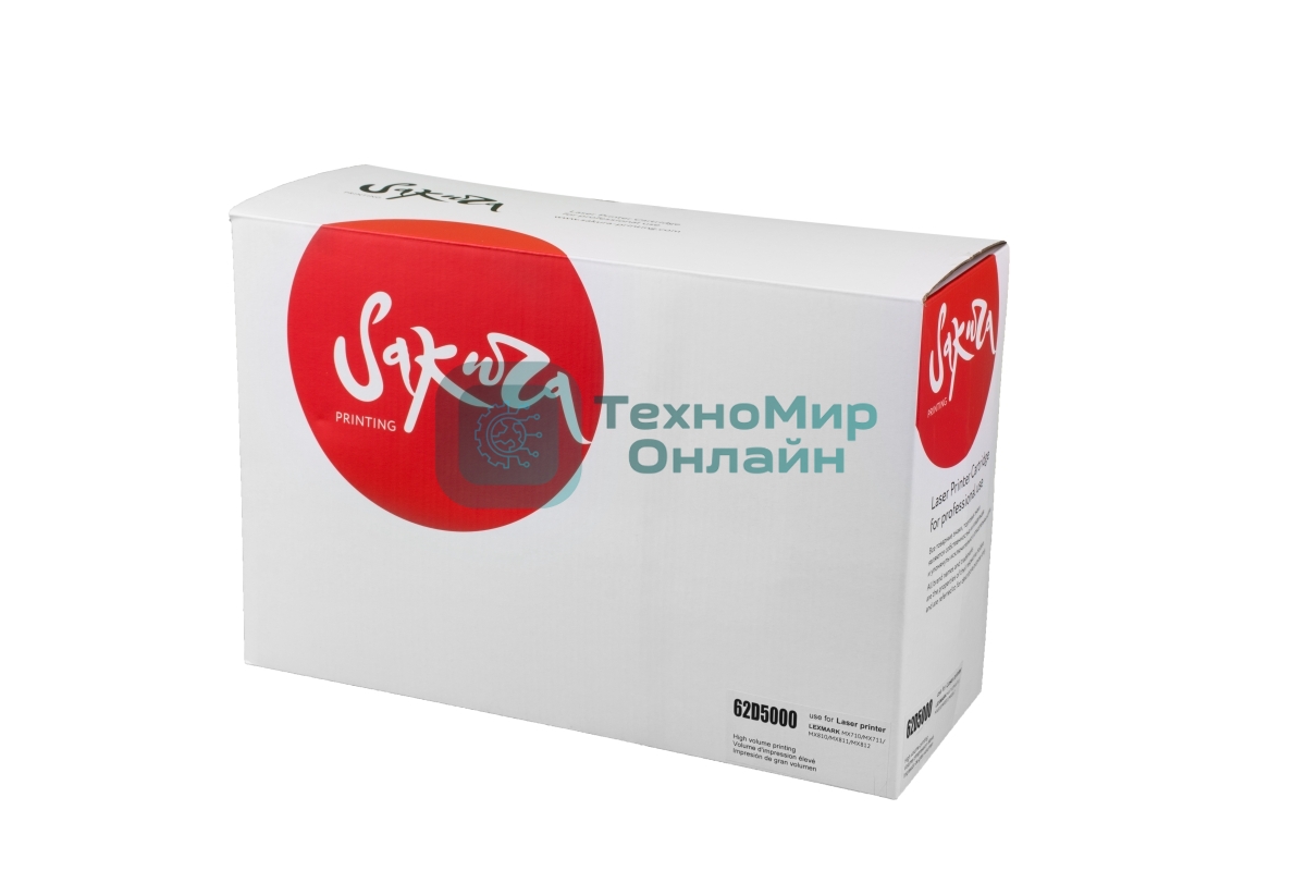 Картридж лазерный Sakura 62D5000 для Lexmark MX710/711/810/811/812, черный, 6 000 к.
