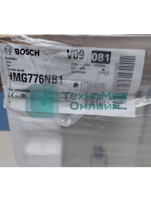 (Поврежденный товар) Духовой шкаф с функцией СВЧ Bosch Serie 8 HMG776NB1 черный [См.описание!]