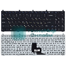 Клавиатура для ноутбука DNS W765S черная без рамки плоский Enter