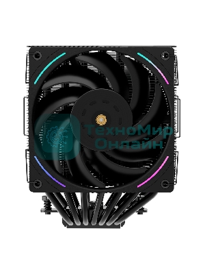 Устройство охлаждения(кулер) Thermalright Phantom Spirit 120 EVO ARGB Soc-AM5/AM4/1151/1200/1700 черный 4-pin 27dB Al+Cu 765gr Ret (PS120-EVO)