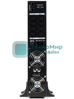 Источник бесперебойного питания ИБП Бастион RAPAN-UPS 3000 RACK+4x9Ah (2100 Вт, Line-interactive, встроенные АКБ 6 шт.x 9Ah) 8960