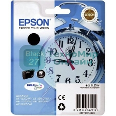 Картридж струйный Epson C13T27014020 черный для Epson WF7110/7610/7620 (350стр.) (6.2мл)