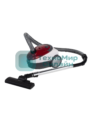 Пылесос Starwind SCB1114 красный/белый, 300/1800 Вт, уборка сухая, пылесборник мешок 2 л