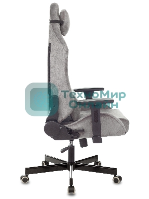 Кресло Бюрократ Knight N1 Fabric серый, ткань, 120 кг, механизм качания