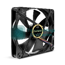 Вентилятор для корпуса ExeGate EX14025S4P-PWM черный, 140 мм, 1200 об/мин, 24 дБ, 4 pin
