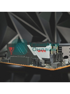 Оперативная память Patriot Viper Venom, DDR5, 64GB (2x32GB), 6400MHz, CL32, DIMM, с радиатором, черный