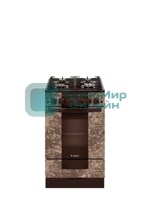 Плита газовая Gefest 5500-02 0114 коричневый, конфорок 4 шт, духовка 52 л, 50 см x 85 см x 58.5 см
