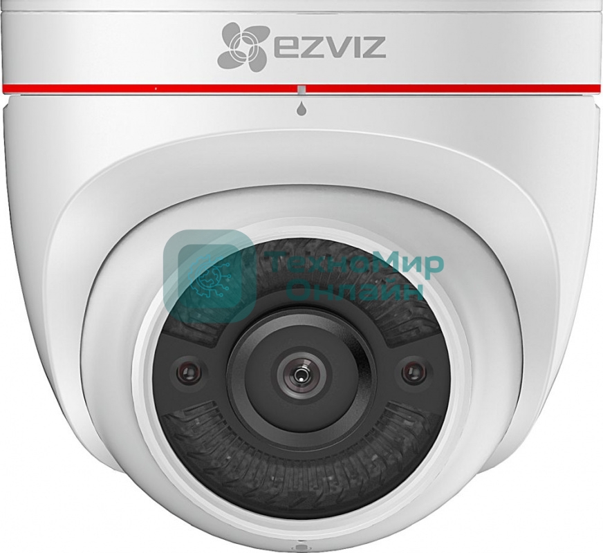 Видеокамера IP Ezviz C4W (2.8мм) 2Мп внешняя купольная Wi-Fi камера c ИК-подсветкой до 30м 1/2.7'' CMOS матрица; объектив 2.8мм; угол обзора 118°; ИК-фильтр; 0.02лк @F2.0; DWDR, 3D DNR; встроенный микрофон и динамик