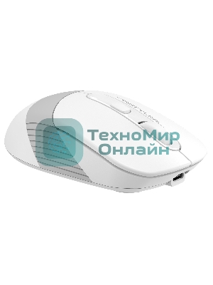 Мышь беспроводная A4Tech Fstyler FB10C белый/серый, 2000 dpi, радиоканал, Bluetooth, USB, кнопки - 4