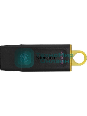 Флешка USB Kingston DataTraveler Exodia (DTX/128GB), 128Gb, USB 3.2 Gen 1, R/W 200/60, черный/желтый