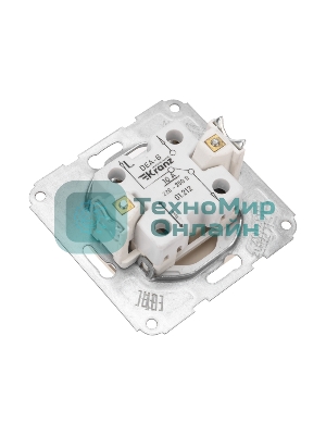 Переключатель Kranz DEA 1кл прох. с/у 10А мех. бежевый