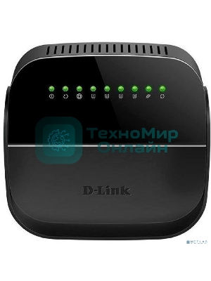 Роутер беспроводной D-Link DSL-2640U/R1A ADSL2+ черный (Annex A)