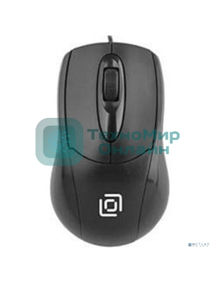 Мышь проводная Oklick 305M черный, 1000 dpi, USB, кнопки - 3