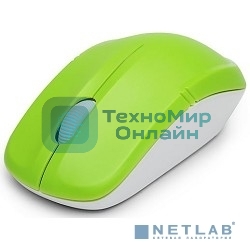 Мышь DELUX M-136 (зелено-белая)