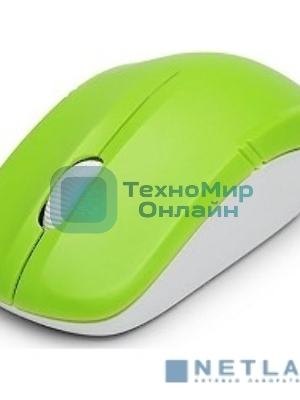 Мышь DELUX M-136 (зелено-белая)