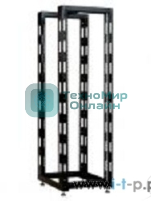 Стойка телеком. универсальная 24U двухрамная, черный (СТК-24.2-9005) !в одной коробке!