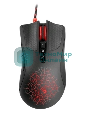Мышь проводная A4Tech Bloody AL90 Blazing черный, 12000 dpi, USB, кнопки - 8