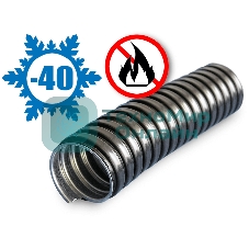 Металлорукав в ПВХ изоляции МРПИ НГ 25 d25мм без протяжки черный (уп.50м) ЗЭТА zeta42214