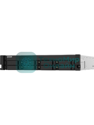 Сетевое хранилище без дисков SMB QNAP TS-832PXU-RP-4G 8-Bay 2U rackmount NAS, AL324 quad-core 1.7 GHz, 1x4Gb DDR4 RAM (max 1x16Gb), SATA 6Gb/s, 2x 10GbE SFP+ LAN, 2x 2.5 GbE LAN, 2xPSU. W/o RAIL-B02