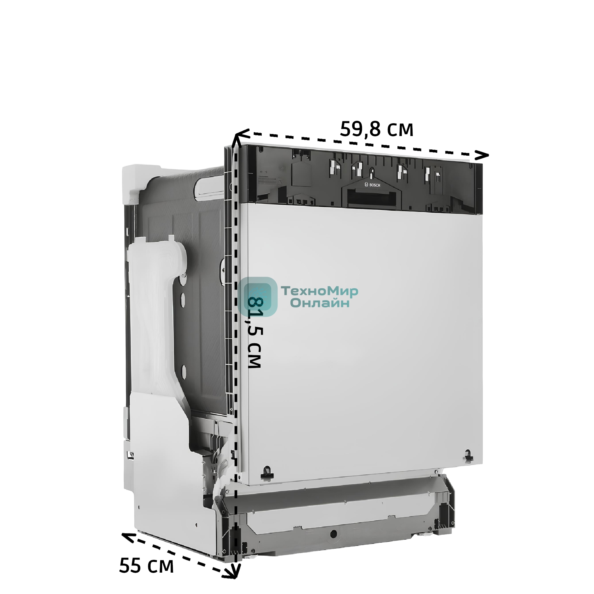 Встраиваемая посудомоечная машина Bosch SMV25EX02E, 59.8 см, 13 компл., 48 дБ, класс E