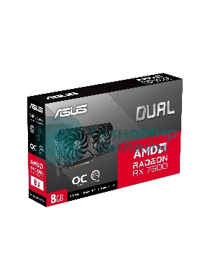 Видеокарта Asus AMD Radeon RX 7600 8Gb PCI-E DUAL-RX7600-O8G-EVO 128bit GDDR6 2280/18000 HDMIx1 DPx3 HDCP Ret