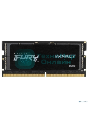 Оперативная память Kingston Fury Impact, DDR5, 32GB (1x32GB), 5600MHz, CL40, SO-DIMM