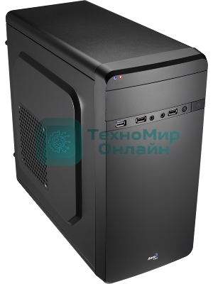 Компьютерный корпус Aerocool/Formula Qs-180 черный без БП mATX 1x80мм 2xUSB 2.0 1xUSB 3.0 audio