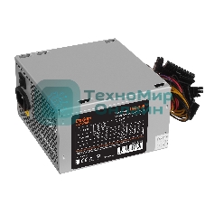 Блок питания ExeGate UNS500 (ES261569RUS-PC), 500Вт, 120мм, серебряный