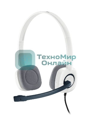 Гарнитура проводная с микрофоном Logitech H150 белый накладные оголовье (981-000350)