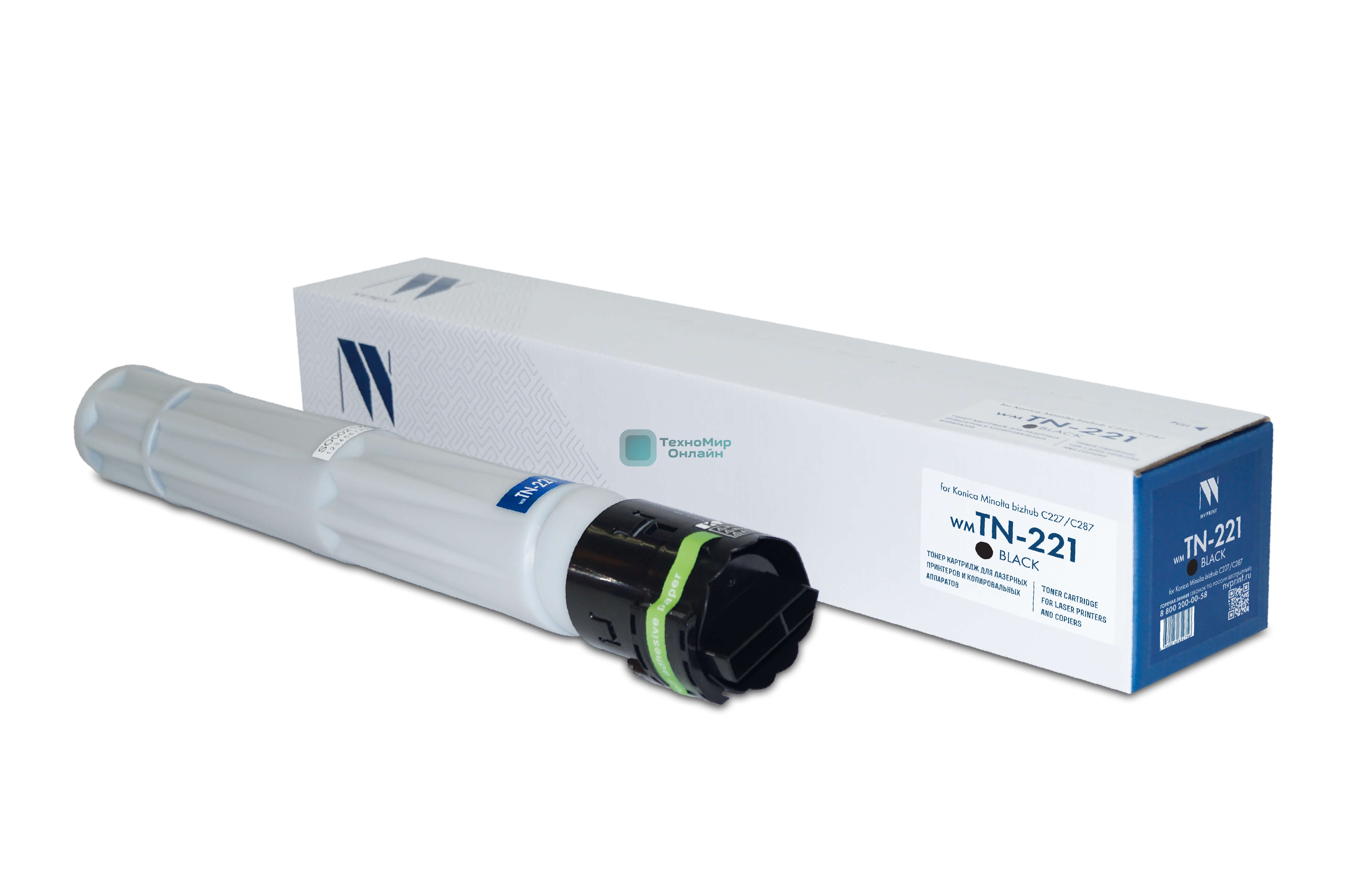Картридж лазерный NVPrint совместимый NV-TN-221 Black для Konica Minolta bizhub C227/C287 (24000k)