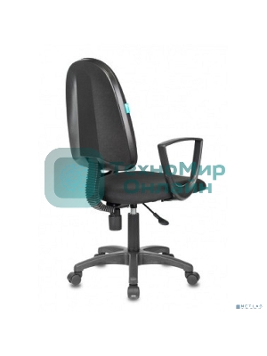 Кресло Бюрократ CH-1300N/3C11 черный, экокожа, 120 кг, механизм качания