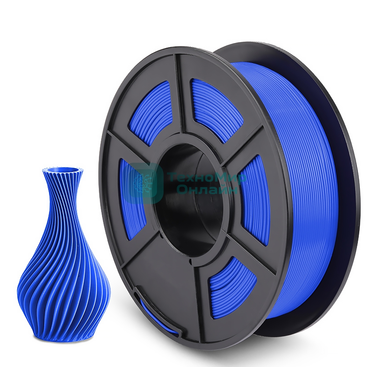 Филамент NVPrint PLA Blue для 3D печати диаметр 1.75мм длина 330 метров масса 1 кг