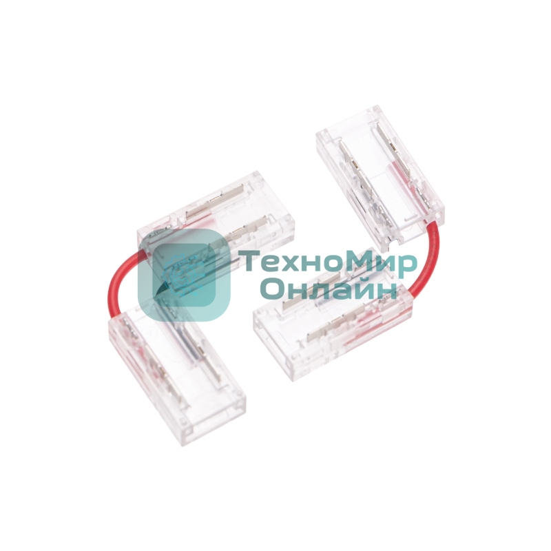 Коннектор L-образный Rexant гибкий для одноцветной светодиодной ленты COB 8мм