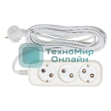 Сетевой удлинитель Buro BU-PSL3.5/W 5 м (3 розетки) белый (пакет ПЭ)