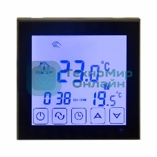 Терморегулятор сенсорный с автоматическим программированием Rexant, R200B, черный